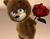 Red Roses And Teddy Bear
