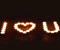 candle love sign